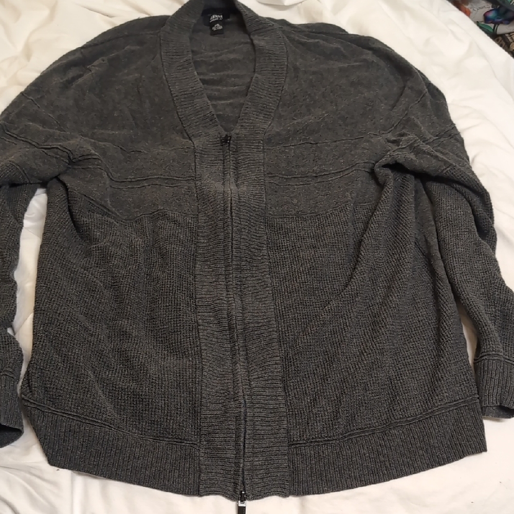XXL men's zippered cardigan sweater by Alfani